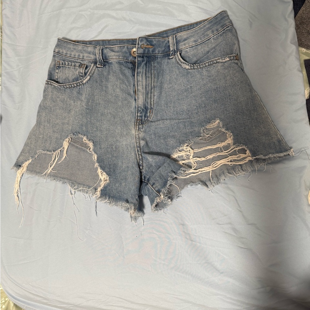 REWASH Distressed Denim Women's Shorts